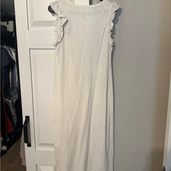 Universal Thread Cream Ruffle Sleeve Midi Dress - Picture 2 of 3